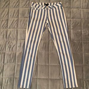 Forever 21 striped jeans. Size small